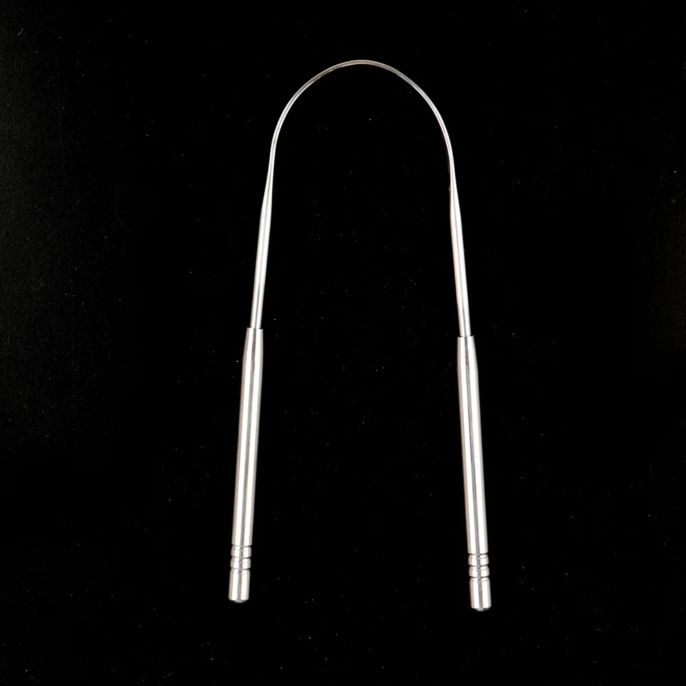 Скребок для языка из нержавеющей стали очиститель свежего дыхания с покрытием