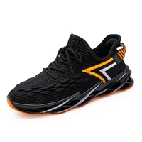 2020 spring new mens shoes flying woven sports and leisure trend blade shoes korean version of thick bottom mens shoes