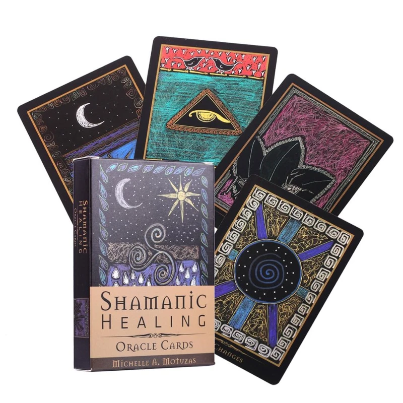 

Shamanic Healing Oracle Cards 44 Cards Deck Tarot Full English Board Game Card Mysterious Divination Friend Party
