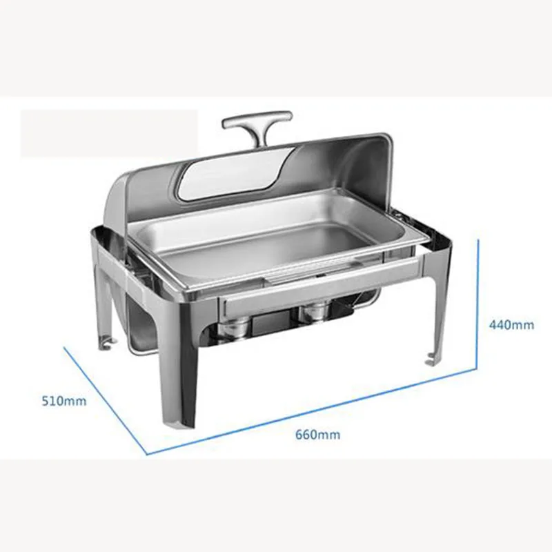 Нержавеющая сталь буфет нагреватель натирающее блюдо горячий горшок видимая крышка окно 9Lbasin свадебный