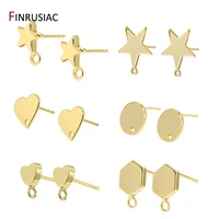 supplies for earring making 14k gold plated stud earring hooks earrings findings components diy jewellery craft