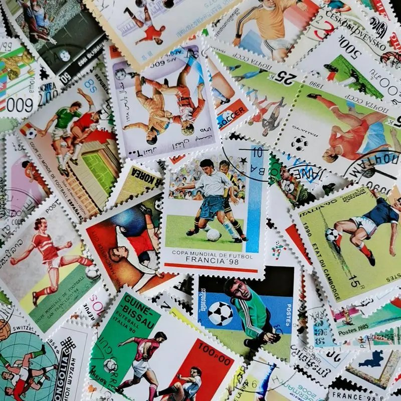 Партия 200 футбольные матчи Спортивная Тема штампы с почтовым Марком Футбольная