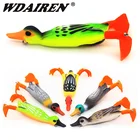 Приманка рыболовная, двойной пропеллер, приманка для рыбы в виде мягкой лягушки, 9,5 см, 11,2 г, с трехмерными глазами