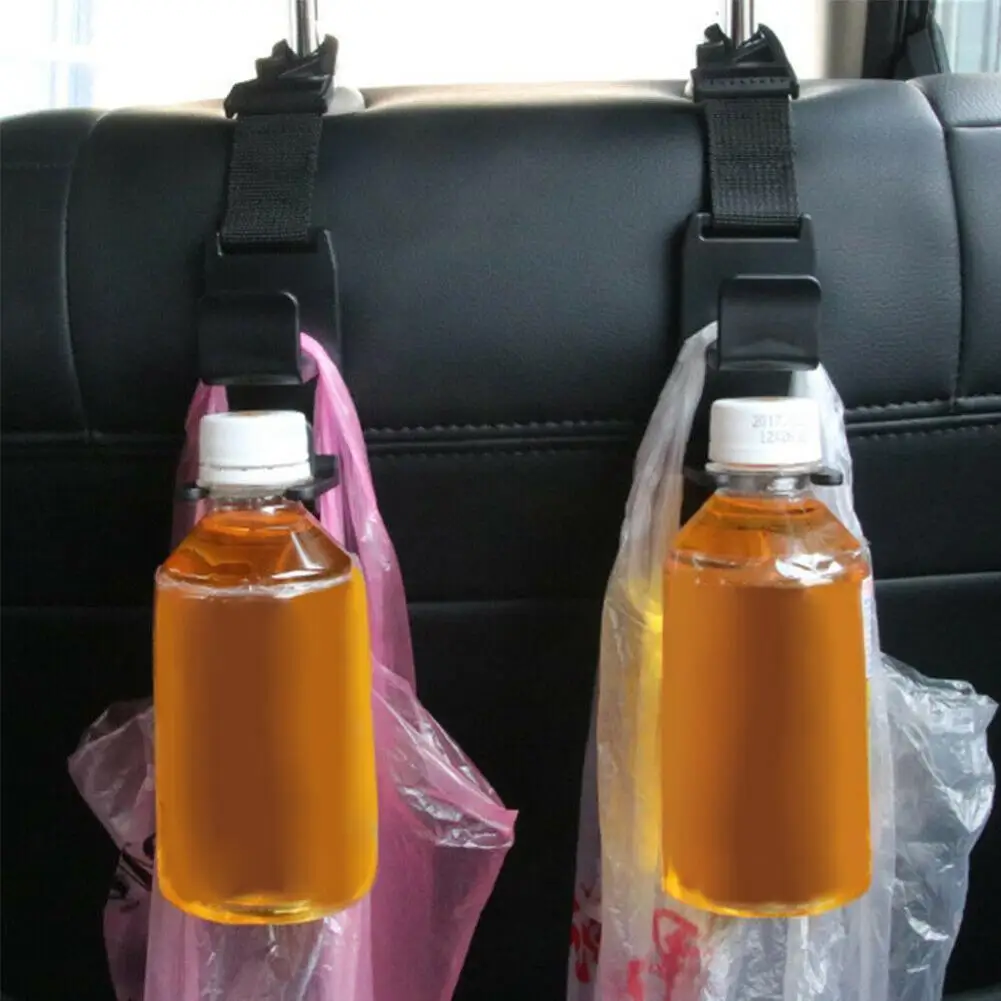 

Автомобильная вешалка на подголовник, универсальная вешалка для продуктов, держатель, крепление, регулируемые автомобильные задние крючки...