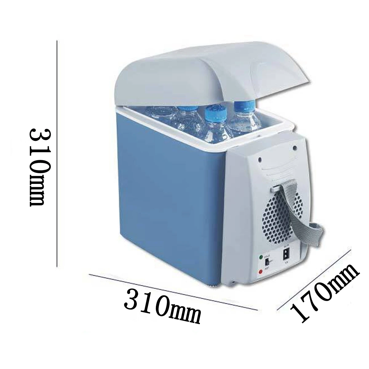 

Portable Mini Car Fridge Freezer Cooler / Warmer 12-24V Portable Fridge Refrigerator 7.5L without fluorine pollution for travel