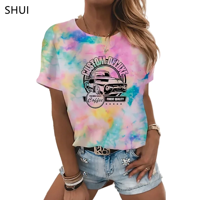 

2021 NEW Summer Top Women's HARAJUKU SHIRT Female Anime T-Shirt Cool Punk Plus Size XXL-6XL Streetwear haut femme élégant