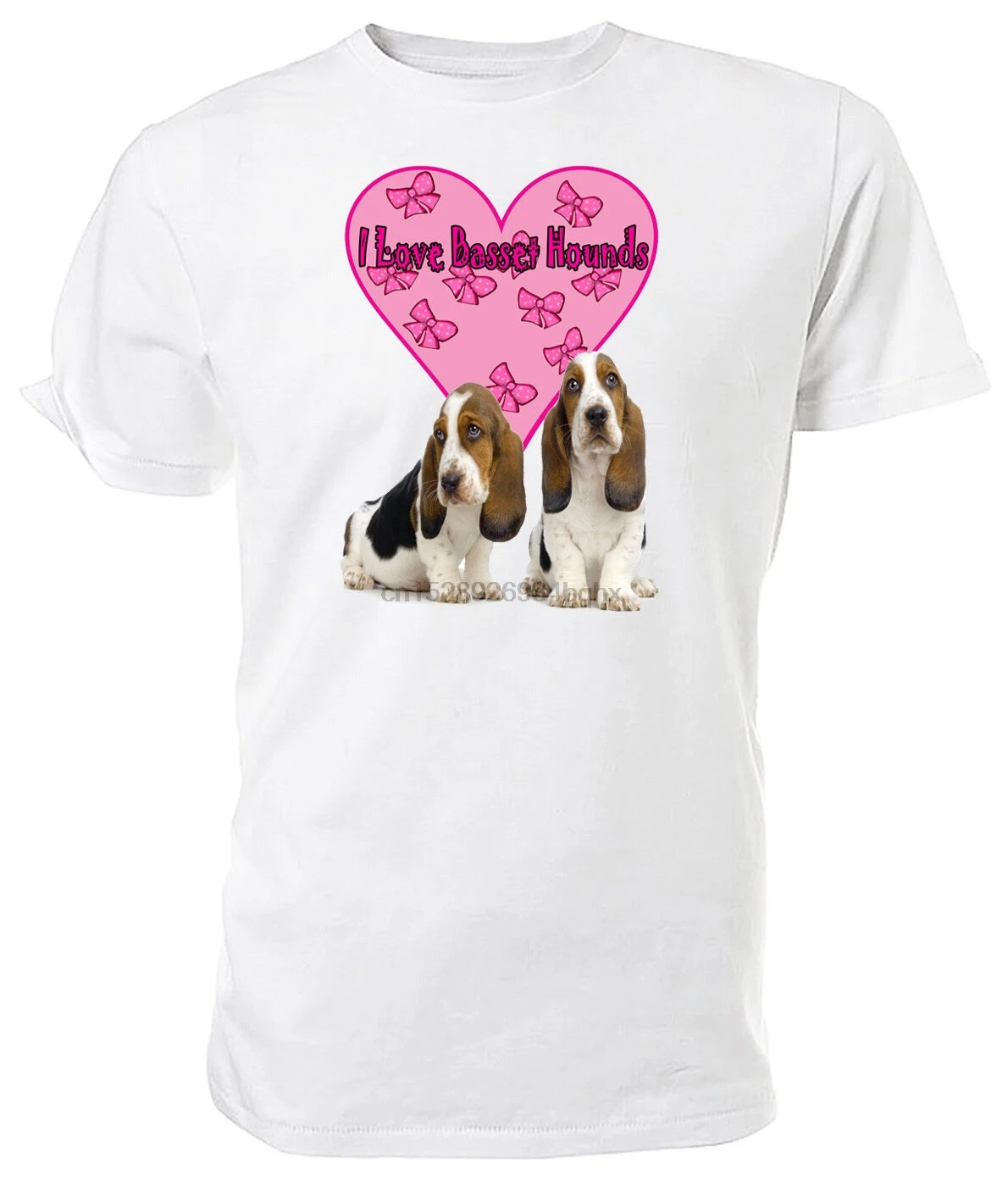 Футболка Basset Hound Dog I Love Hounds выбор размера и цветов!|Мужские футболки| |