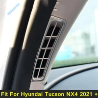 car window a pillar post air conditionnal vent cover trim fit for hyundai tucson nx4 2021 2022 abs stainless steel accessories
