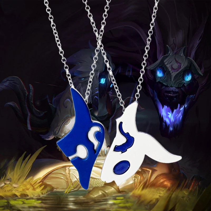 

League Legends LOL Jewelry Lover Necklace Kindred/Eternal Hunters XAYAH and RAKAN Couples Pendants Necklaces Gift