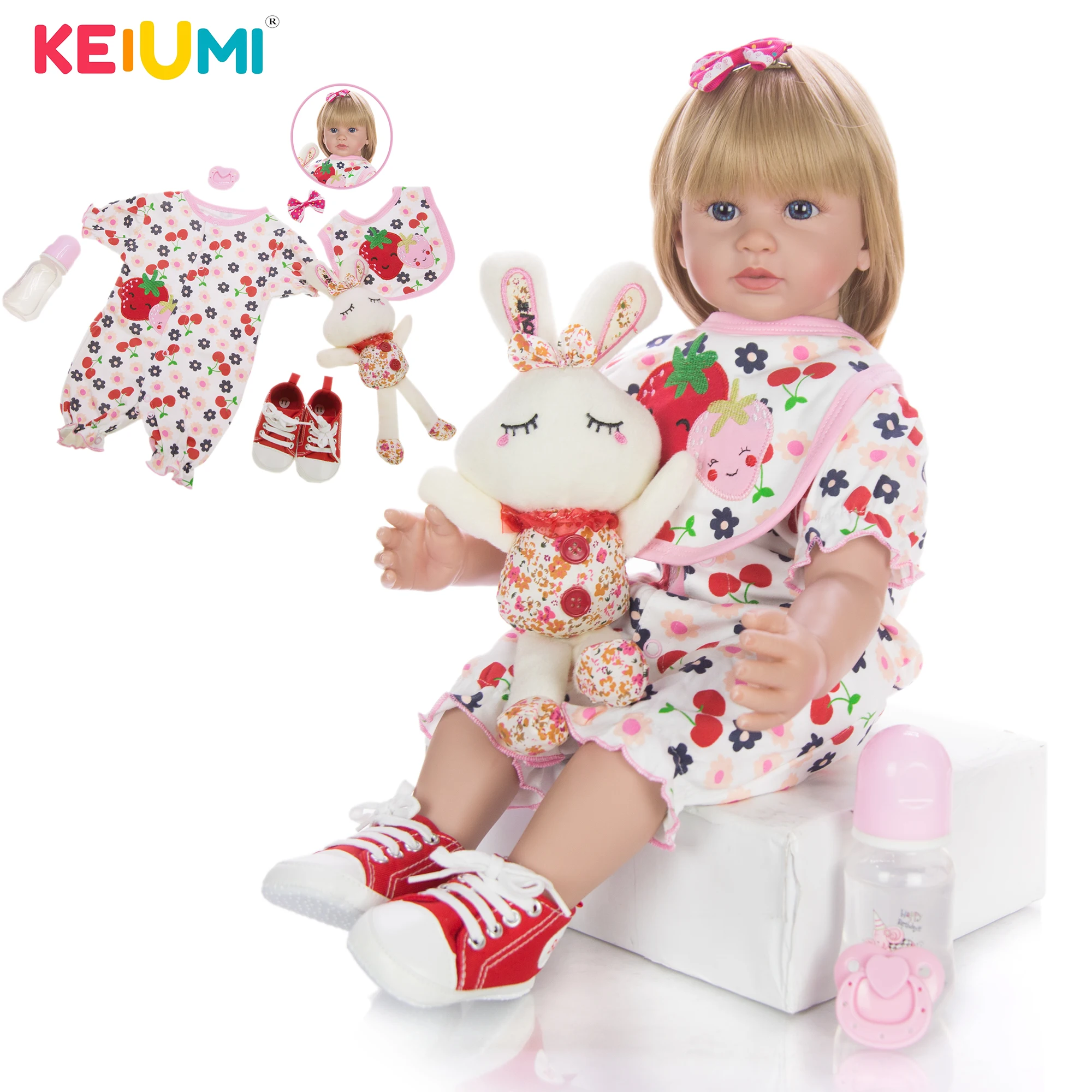 KEIUMI 24 &quotоптовая продажа силиконовые детские куклы Reborn True To Life принцесса Bebe | Куклы -4000715093430