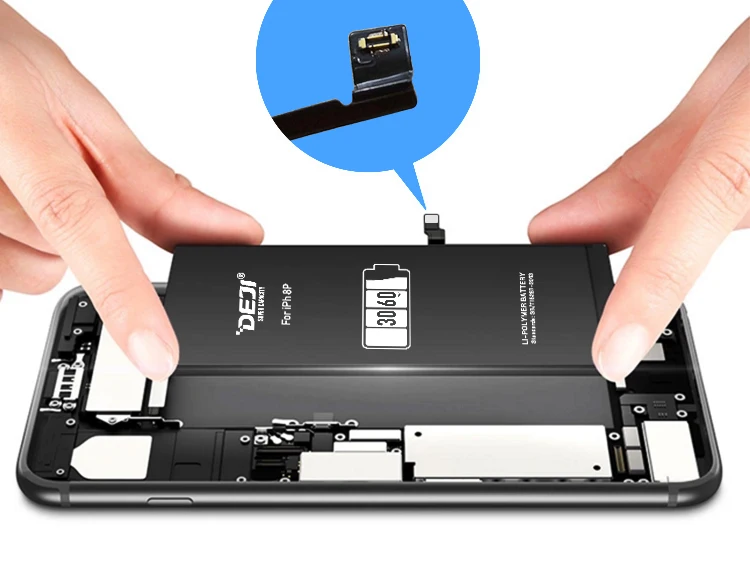 DEJI для iphone 8 батарея с бесплатными инструментами комплект реальная Высокая емкость для iphone 8plus Замена батарей 0 цикл
