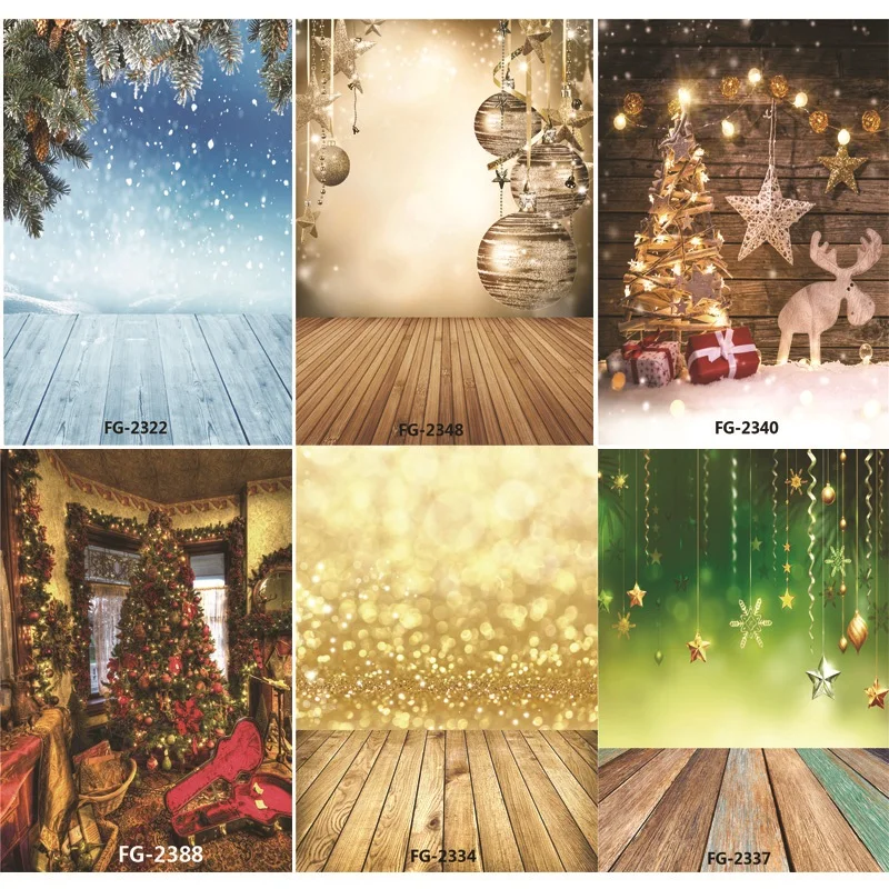 

ZHISUXI Vinyl Custom Photography Backdrops Prop Christmas day and Floor Theme Photography Background #5139