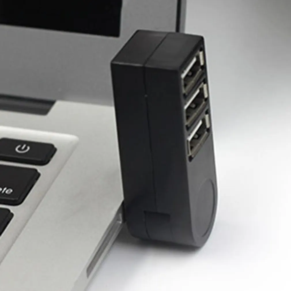 Usb2.0 концентратор сплиттер 3 usb роторный расширительный Док USB2.0 совместим с USB1.1