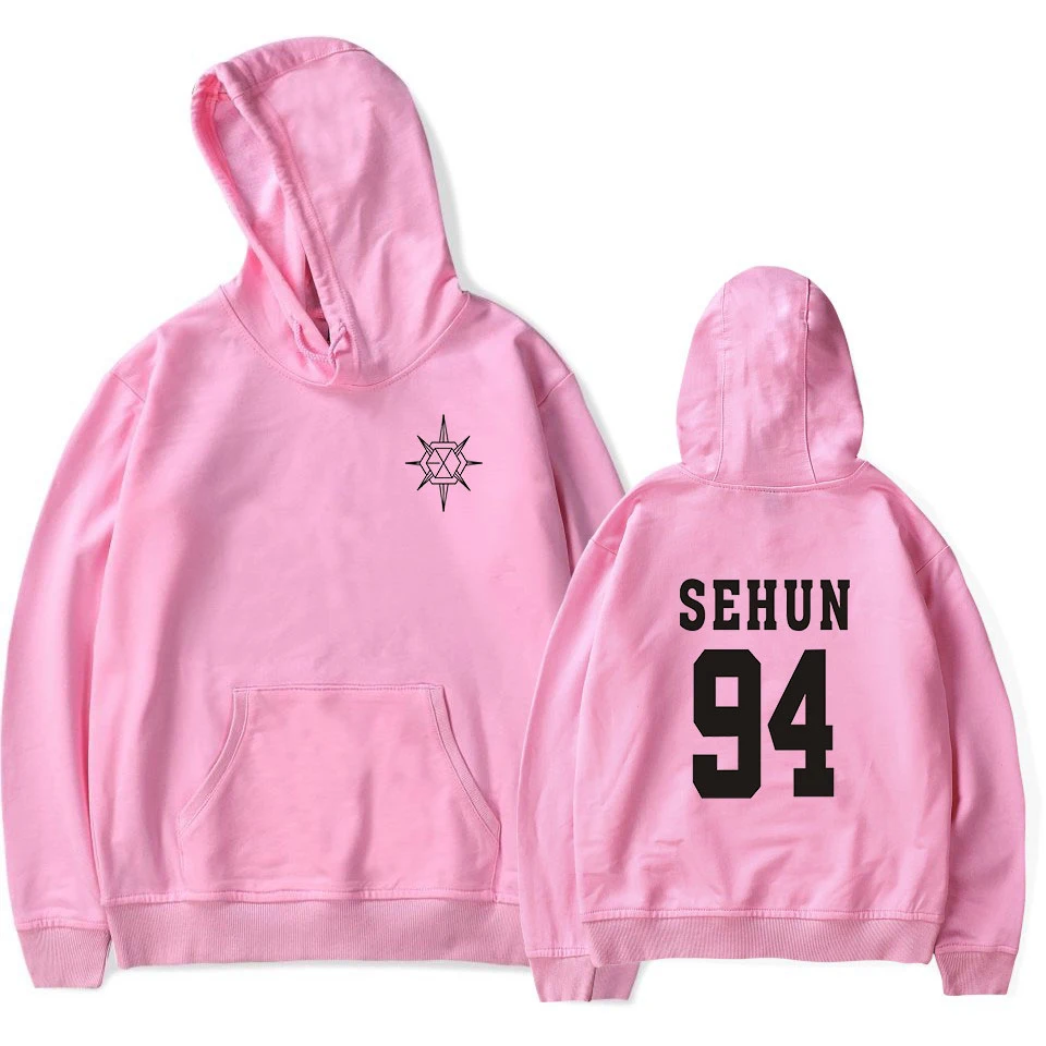 Классические Kpop EXO толстовки женские высокого качества модные