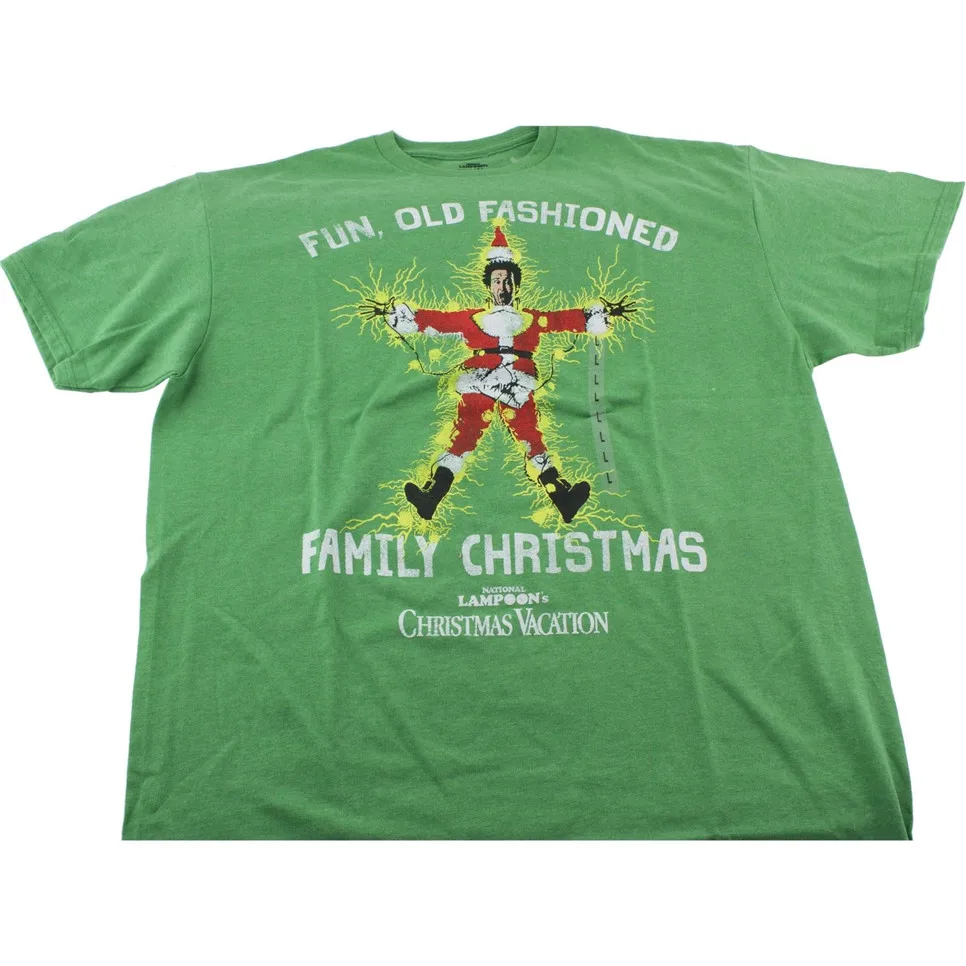 Национальный Lampoons Рождественский отдых старомодная семейная забавная Футболка