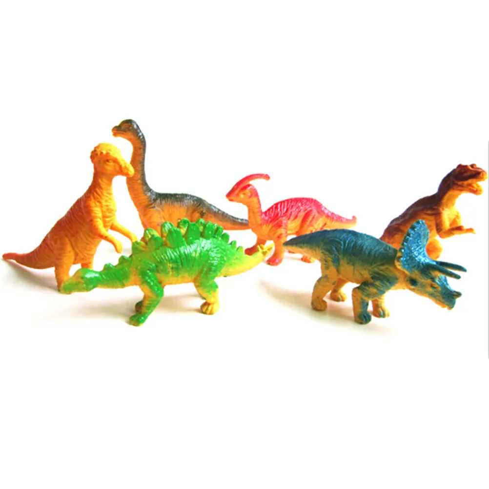 

6pcs Figures Simulation Model Dinosaur Large Assorted Dinosaurs Plastic Toy