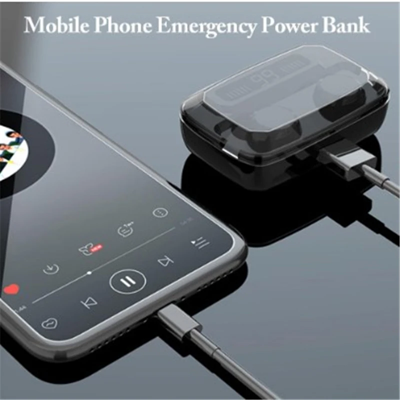 Новые беспроводные Bluetooth наушники цифровой светодиодный дисплей сенсорное