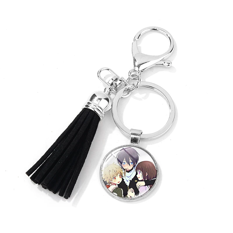 Style 21 SONGDA аниме Noragami Aragoto Yato Lki hijori Yukine Брелок высокого качества 3D печатное стеклянное искусство Подвеска Брелок для ключей с кисточкой держатель - Цвет: Style 21
