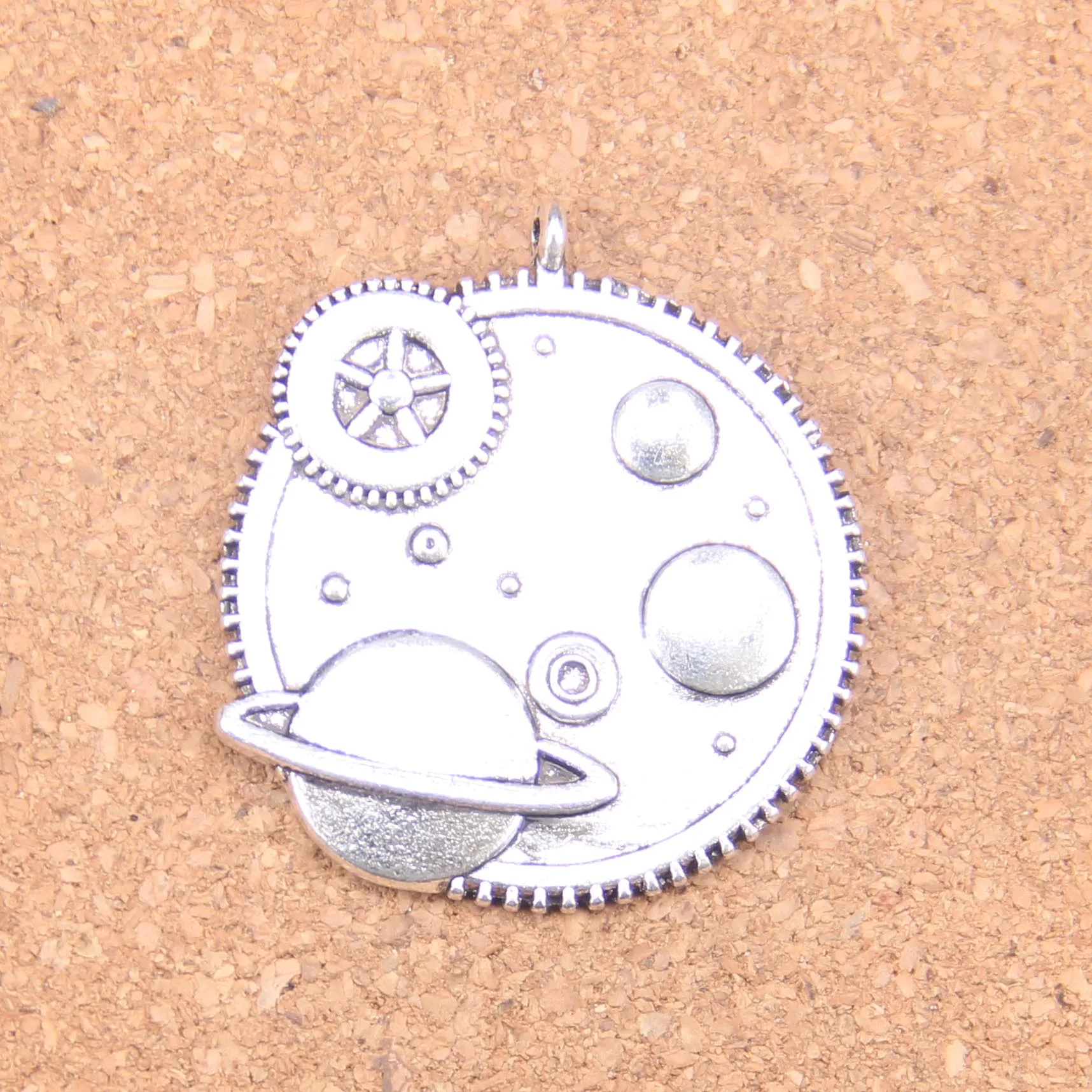 

18 шт. Очаровательные Подвески в виде солнечной системы galaxy 37 мм, антикварные подвески, винтажные тибетские серебряные ювелирные изделия, DIY ...