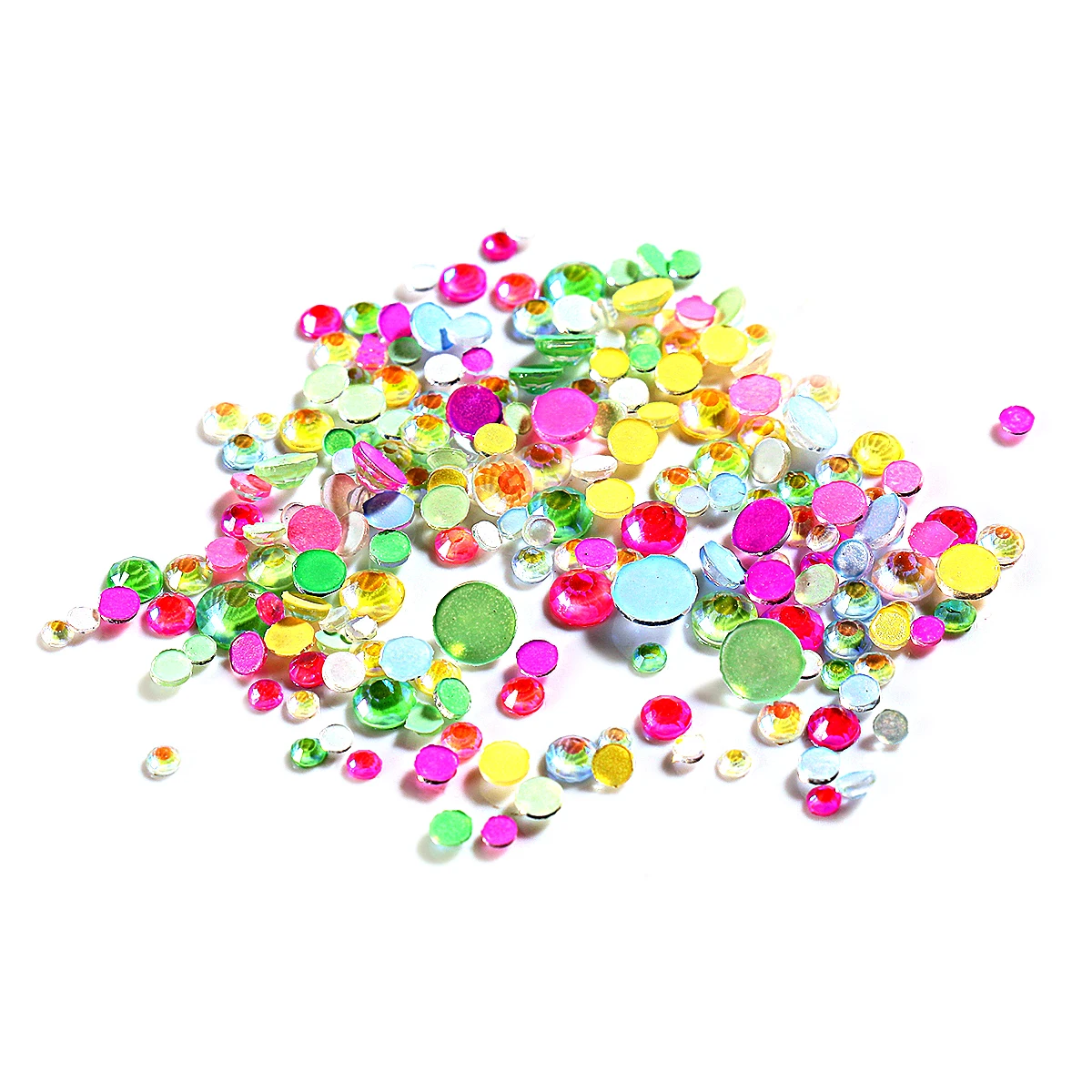 1 пакет светящиеся Стразы для дизайна ногтей разных размеров 3D блестящие