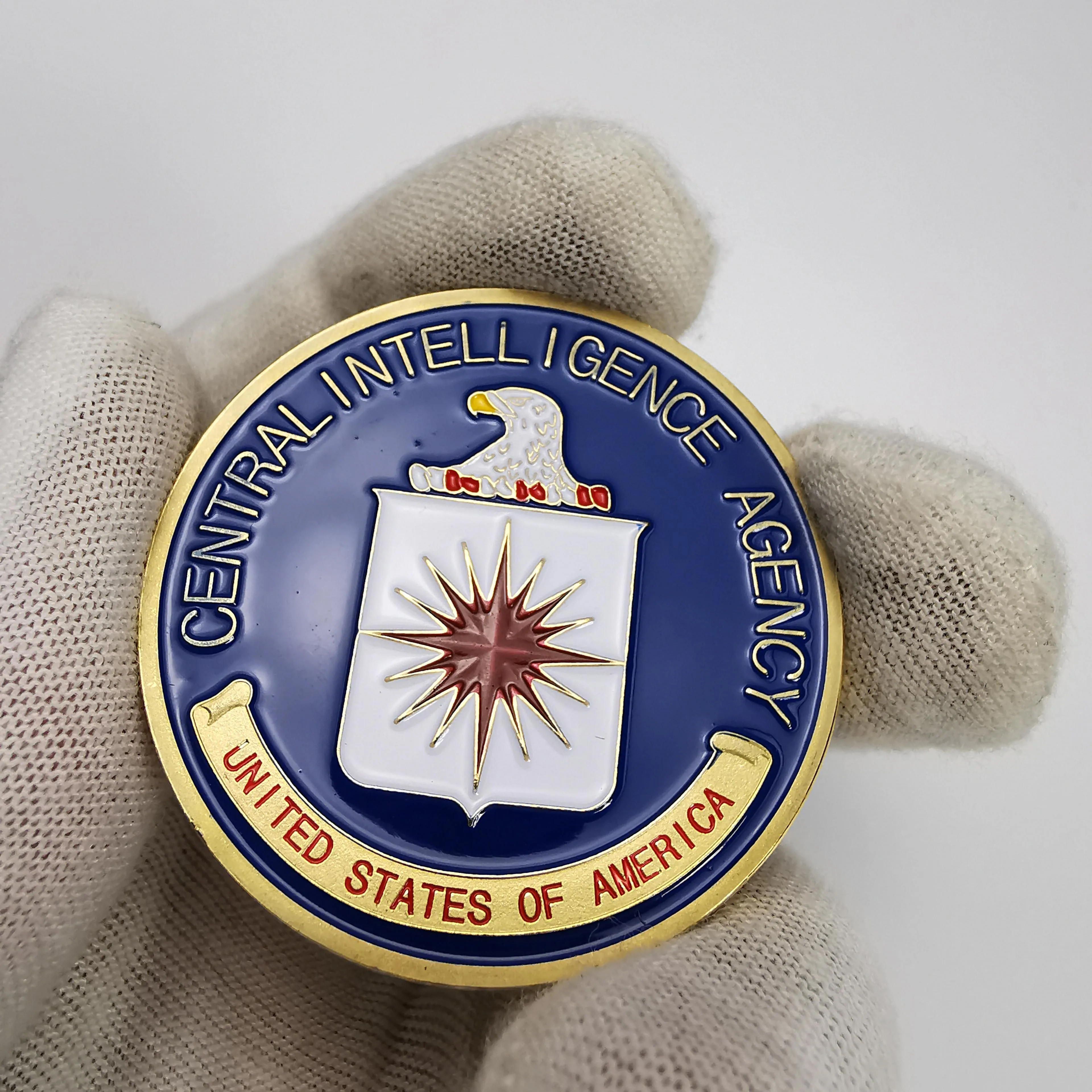 

United States of America Central Intelligence Agency Souvenir Coin Gold Plated Collectible Challenge Coin Commemorative Coin