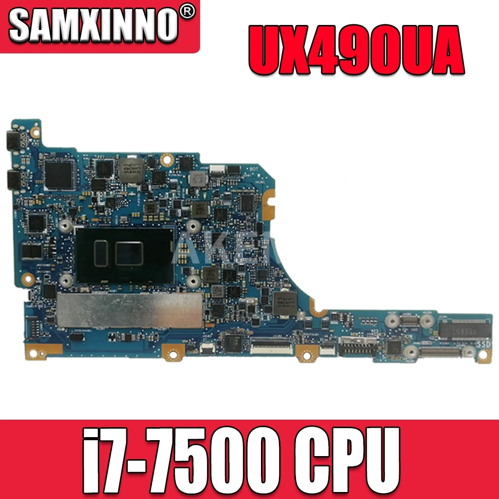 UX490UA материнская плата для ноутбука ASUS ux490uak ux490ua ux490U UX490 UX490CA W/i7 7500CPU|Материнские