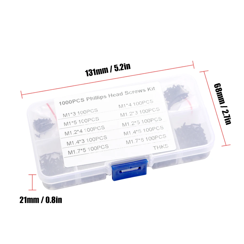Новые 1000 шт микс PA круглые саморезы электронные маленькие деревянные шурупы