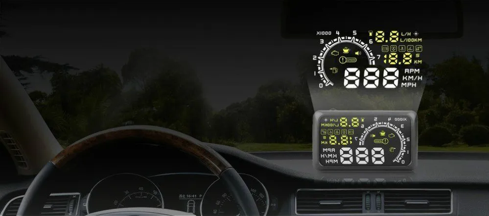Оекция на лобовое стекло автомобиля Hud проектор Obd2 бортовой компьютер скорость двигателя сбой расход топлива дисплей 5,5"