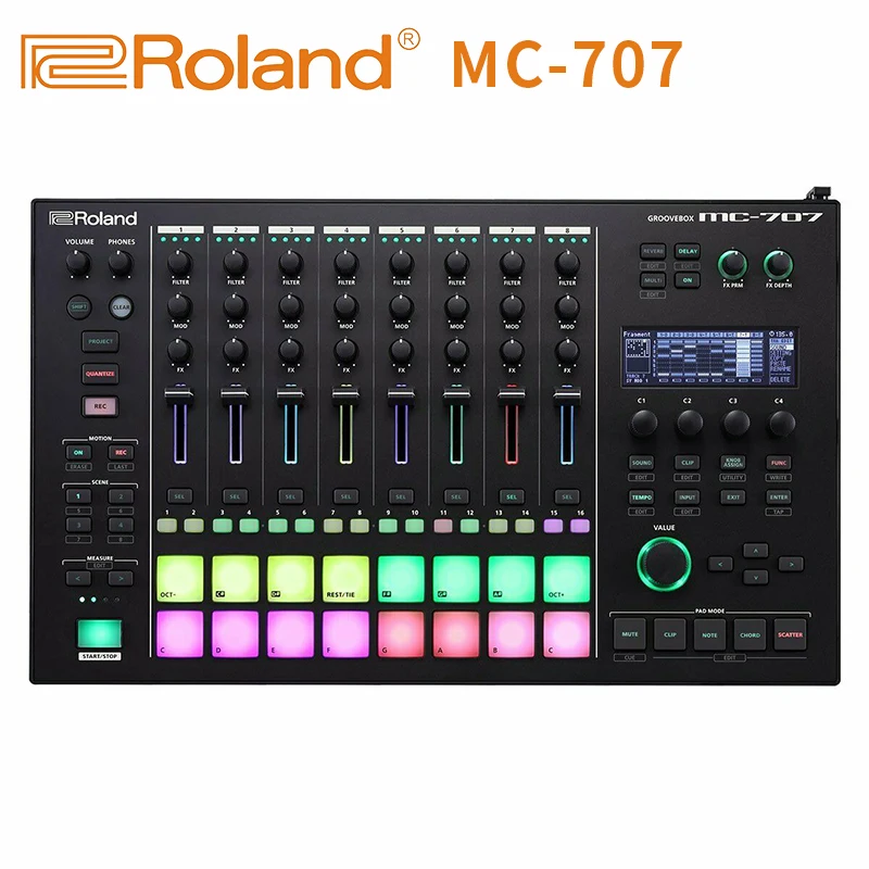 Roland MC 707 Groovebox Профессиональный музыкальный инструмент для производства рабочей
