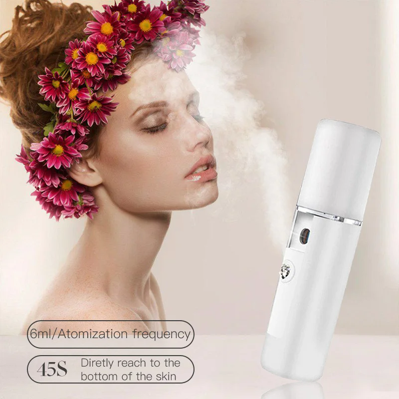 

Mini Nano Face Steamer USB Nebulizer Facial Sprayer Humidifier Hydrating Anti-aging Wrinkle Women Beauty Skin Care Disinfect
