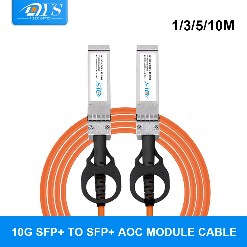 

Активный оптический кабель 1m/3m/5m/10m OM2 SFP + 10 Гб AOC SFP, 10G, совместимый с сетевым коммутатором Cisco