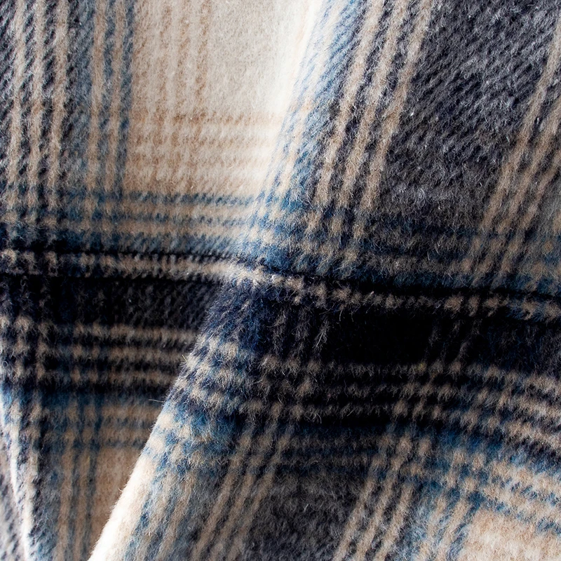 

Aachoae Casual Plaid Jacket Women Long Sleeve Loose Coat Female Pockets Turn Down Collar Retro Jacket Outerwear Veste Femme