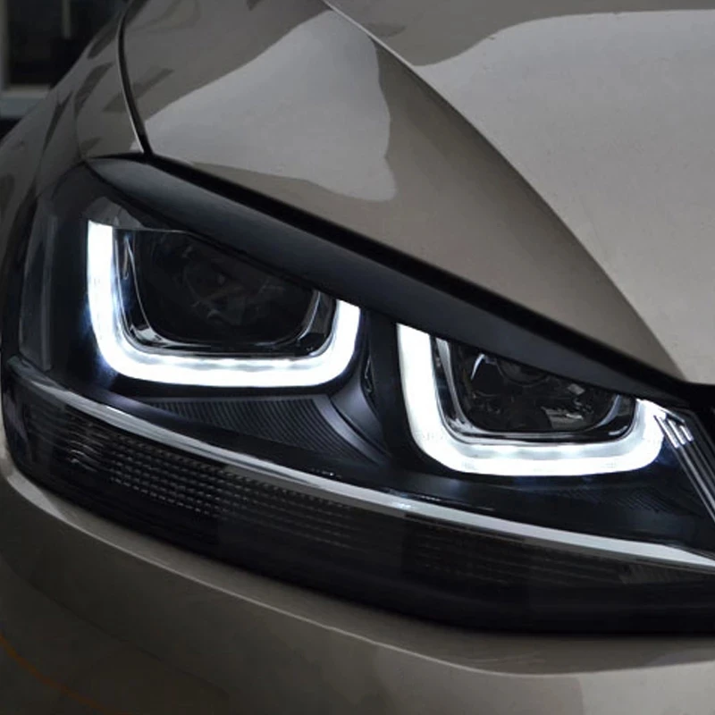 

For otan 2012-2016 Carbon Fiber Car Sticker Front Headlights Eyebrow Eyelid Trim Cover Accessories