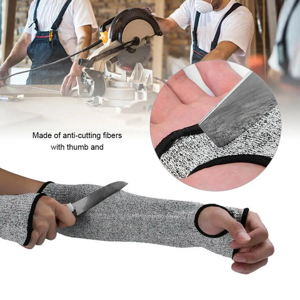 

1Pc Level 5 HPPE Cut Resistant Arm Sleeves Anti-Puncture Work Protection Safety Arm Sleeve Cover Anti-scratch Elbow Wrist Guard