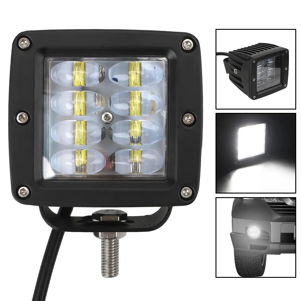 

Car LED Light Bar Super Bright DRL Flood Led Beams 10-30V 24W 3inch Work Light Offroad Driving Fog Lamp