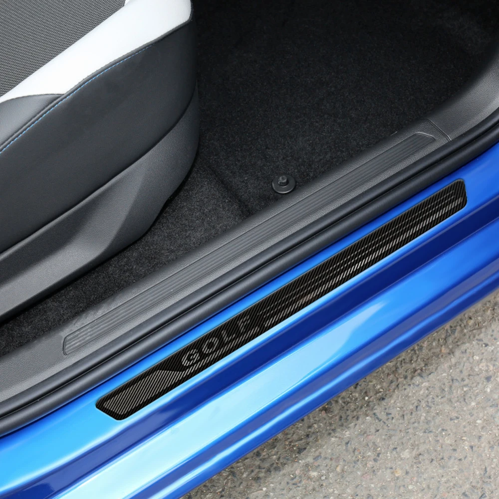 Наклейка на порог автомобиля из углеродного волокна для Volkswagen VW Golf 6 7 MK6 MK7 2008 - 2019 |