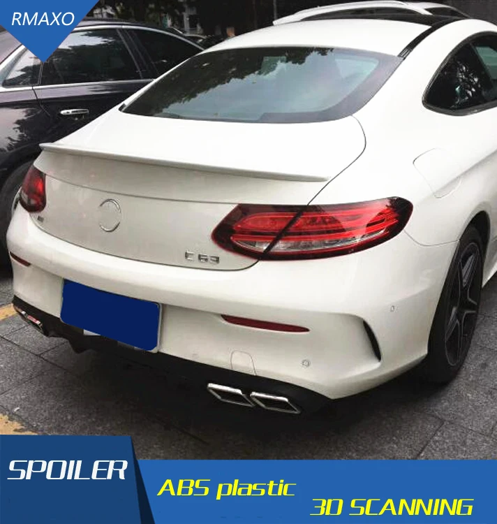 Спойлер для Benz W205 C class coupe спойлер из АБС пластика заднего крыла автомобиля