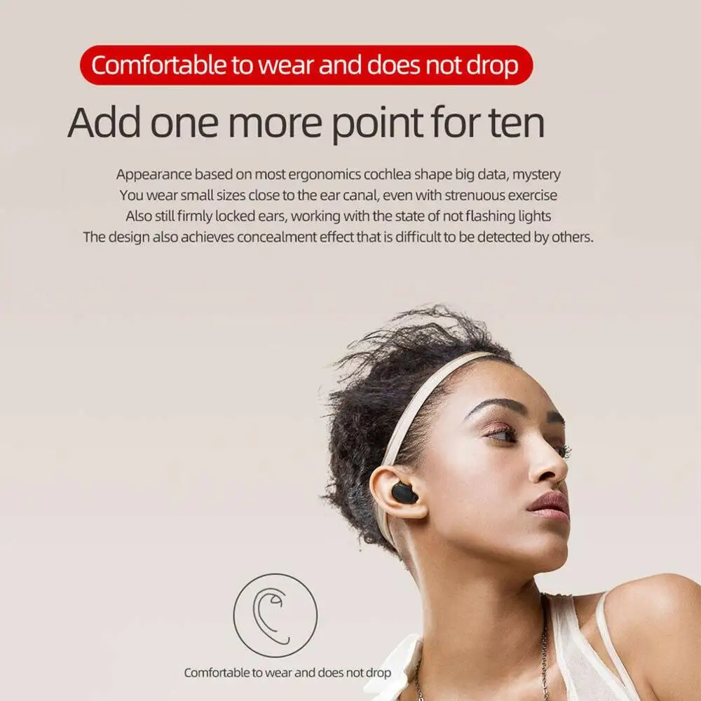 Беспроводные наушники Bluetooth 5 0 объемный звук шумоподавление водонепроницаемые