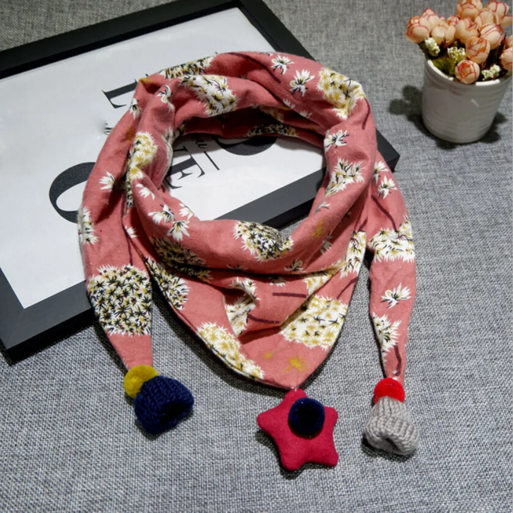 Детский шарф зима новинка осень для мальчиков и девочек малышей хлопок sjaal цветы