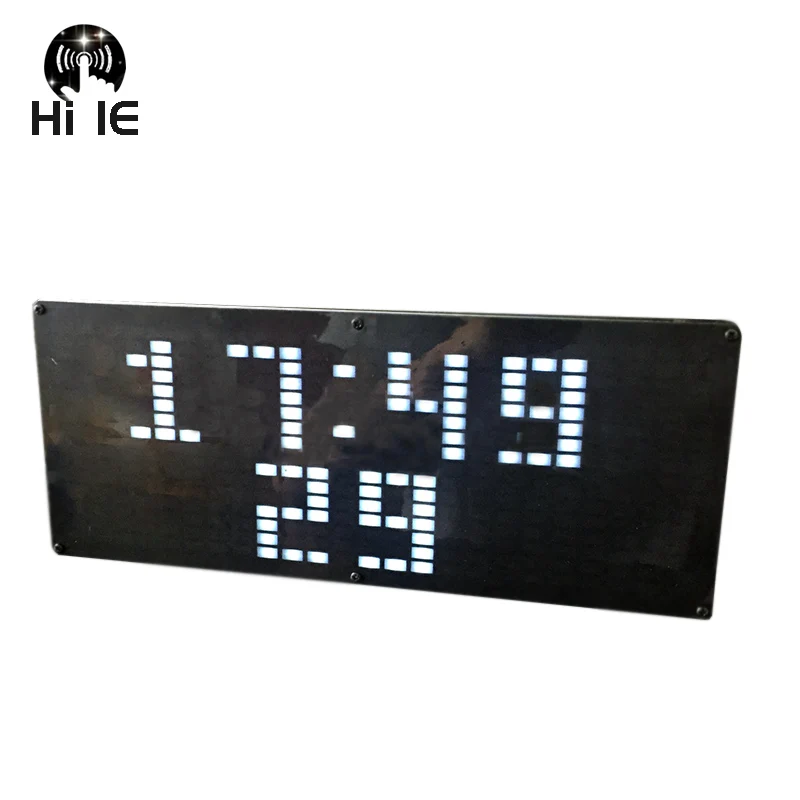 Большой 24-сегментный светодиодный музыкальный спектр электронный