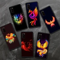 cool animal phoenix colorful phone case tpu for samsung s6 s7 s8 s9 s10 plus s20 s21 s30ultrs fundas cover