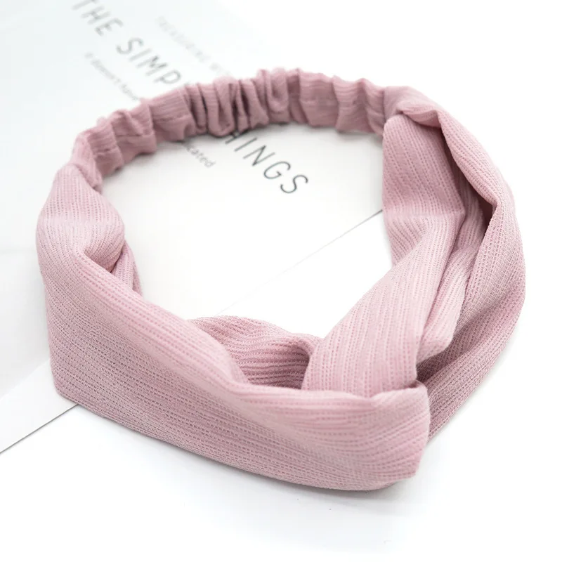 

Knitted Accessories Elegant Hair Band Headwear Fashion Women Elastic