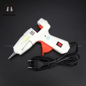 Бесплатная доставка, 30 Вт, маленький термоклеевой пистолет сделай сам, черные стержни, триггер, инструмент для художественного творчества, ремонта с подсветкой, 100-240 В, С переключателем