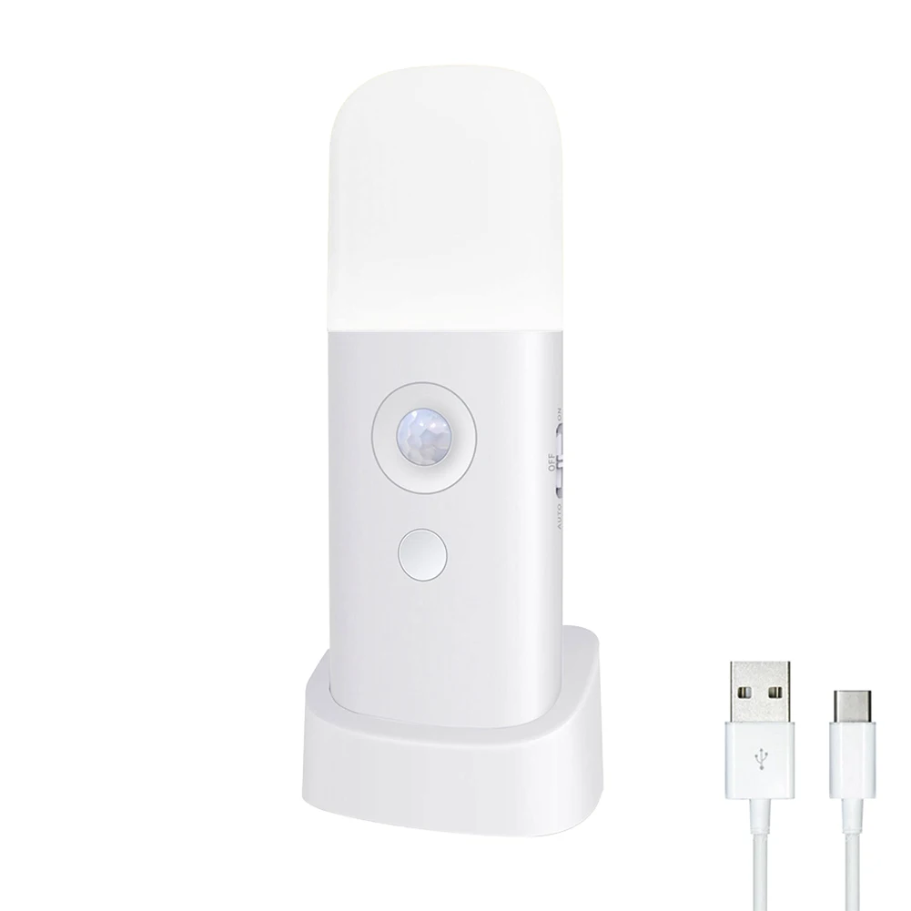 

Hallway Dimmable LED Night Light Auto On Off Battery Operated Motion Sensor Bedroom Portable 5 Brightness Level Indoor Kids Room