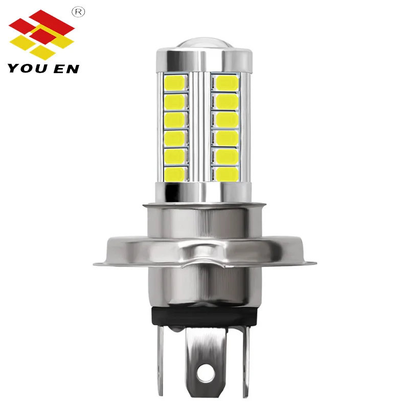 YOUEN дополнительный огни автомобиля H4 светодиодный H7 h8 h9 h11 9005 9006 hb3 hb4 33SMD белый