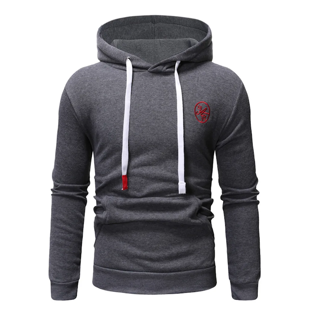 Sweatshirt Men NEW Hoodies Brand Male Long Sleeve Solid Hoodie Black Bed Big Size Poleron Hombre Sudaderas M840# | Мужская одежда