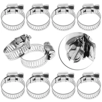 10pc 38 12 stainless steel adjustable drive hose clamp fuel line worm clip
