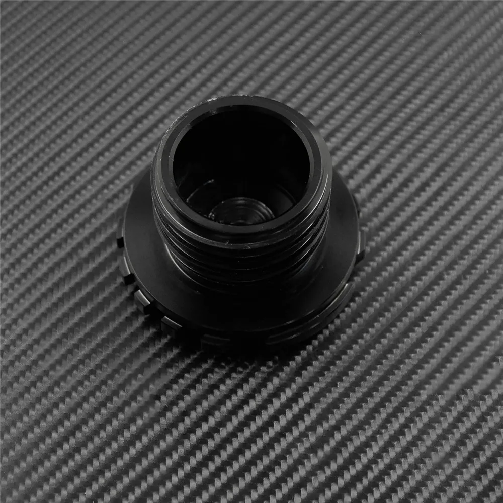 Мотоциклетная CNC черная винтовая крышка для топливного бака с креплением на воду