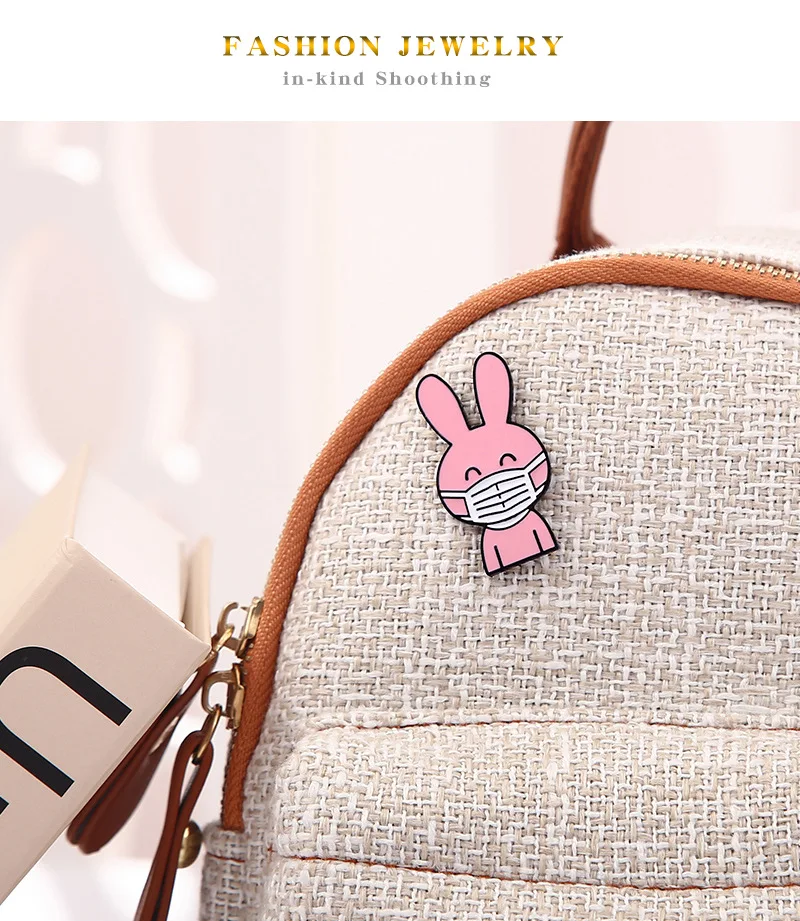 Эмалированный значок в виде мультяшных животных для кошек собак кроликов крыса