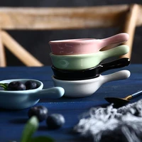 ceramic dishes seasoning dipping bowl sakura ceramic dish cherry blossom trinket plate sauce dish flower dish for kitchen